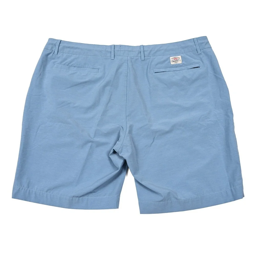Faherty All Day Shorts Mens 42x9 Blue Casual Outdoor Golf Beach Hybrid Preppy